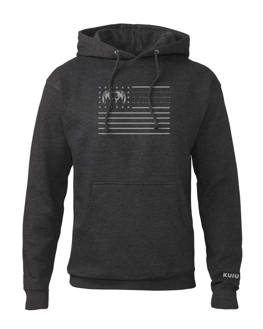 Info Flag Hoodie | Charcoal