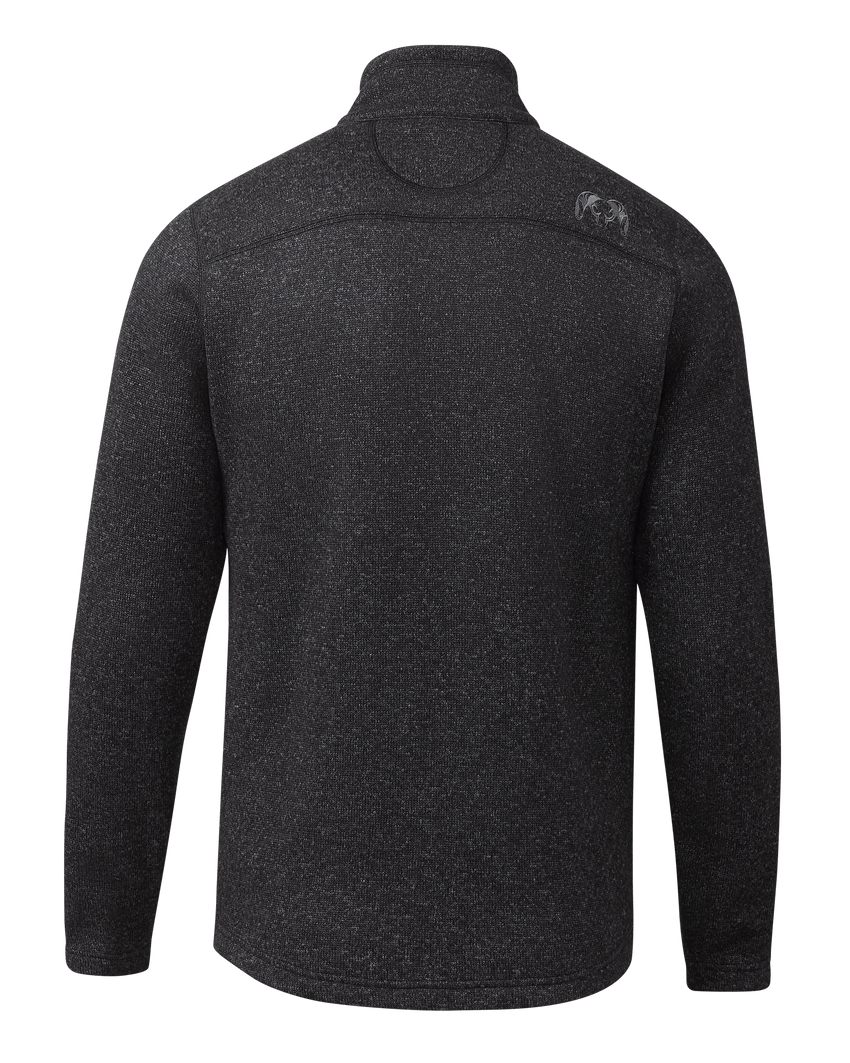 Base Camp Full Zip Sweater | Heather Black