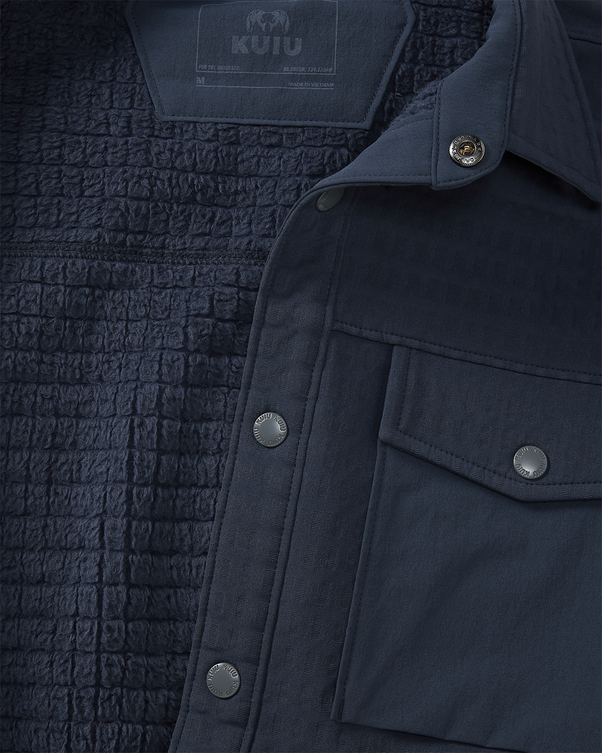 Blockfield Fleece Shirt Jacket | Steel Blue