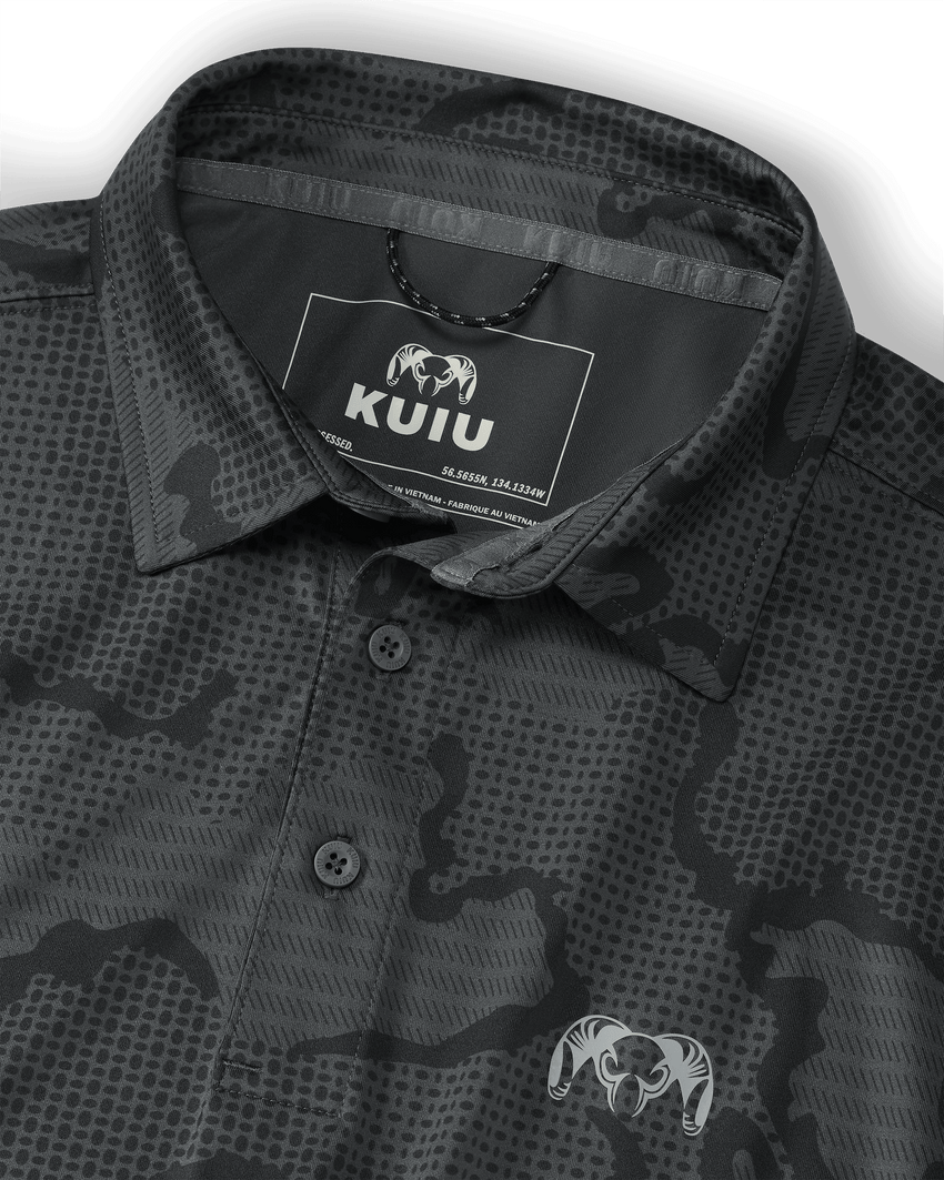 KUIU Performance Polo | Gunmetal Tonal