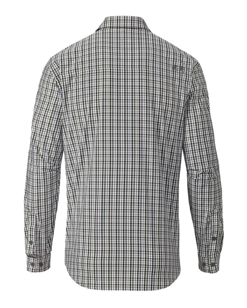 Borrego LS Shirt | Mini Cross Check Verde Plaid