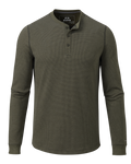 Canyon Waffle Henley | Army Heather