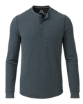 Canyon Waffle Henley | Steel Blue Heather