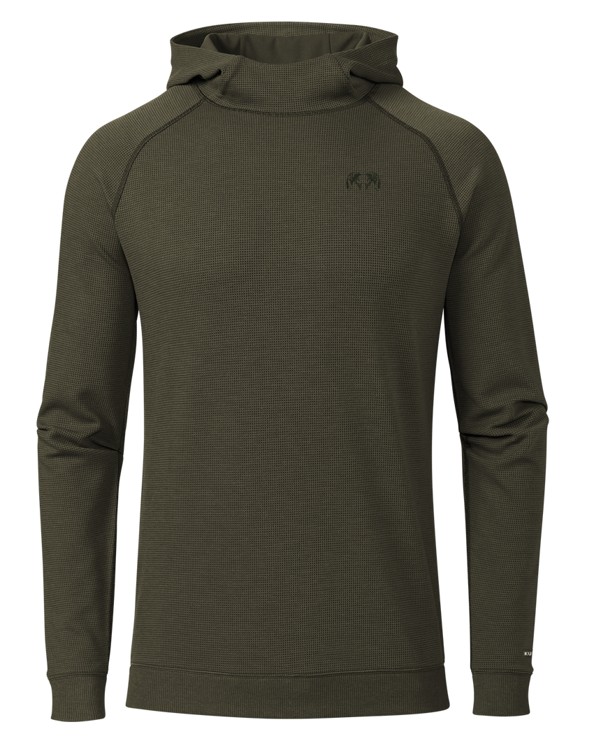 Canyon Waffle Hoodie | Army Heather