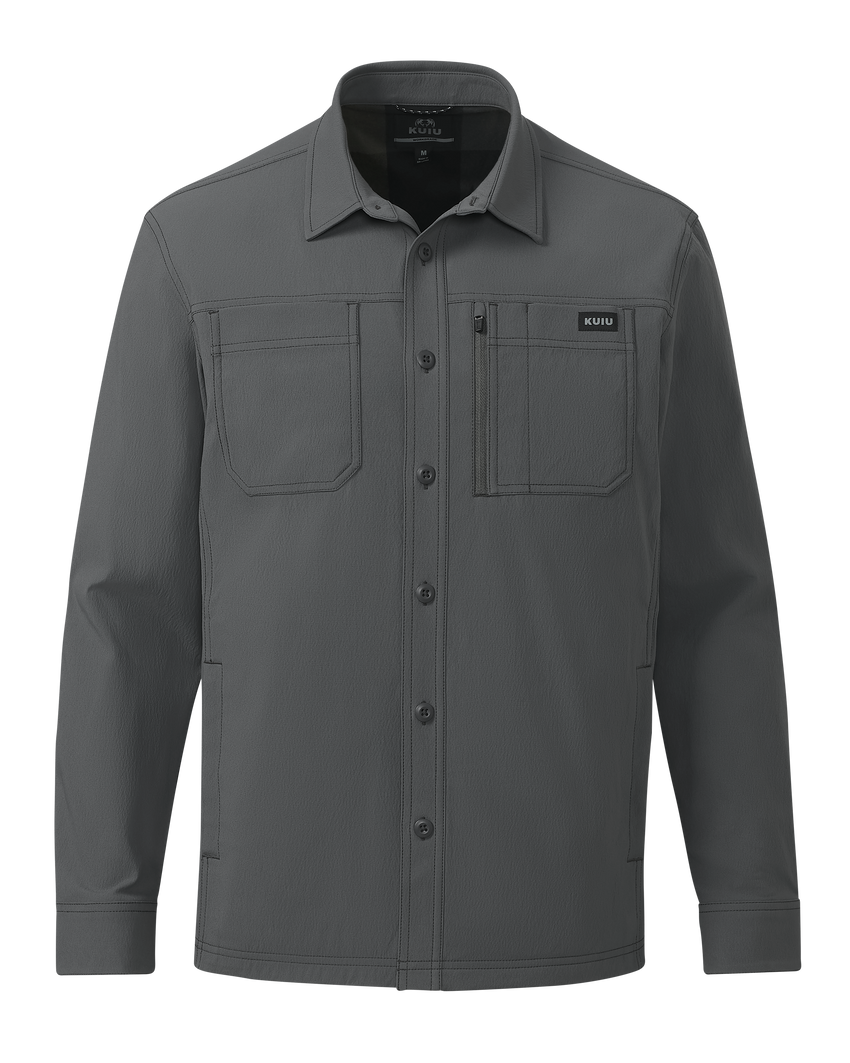 Motive Flannel Lined Shirt Jacket | Gunmetal