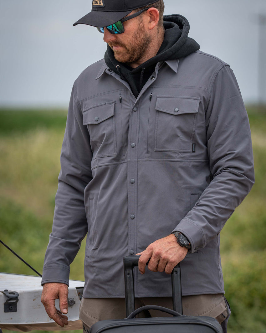 Outlet Tour Shirt Jacket | Steel Blue
