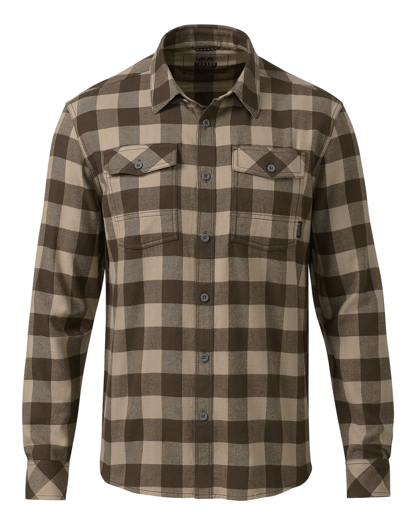 Outlet Field Flannel Shirt | Brown Buffalo Check