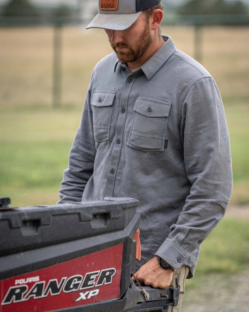 Outlet Field Flannel Shirt | Saddle