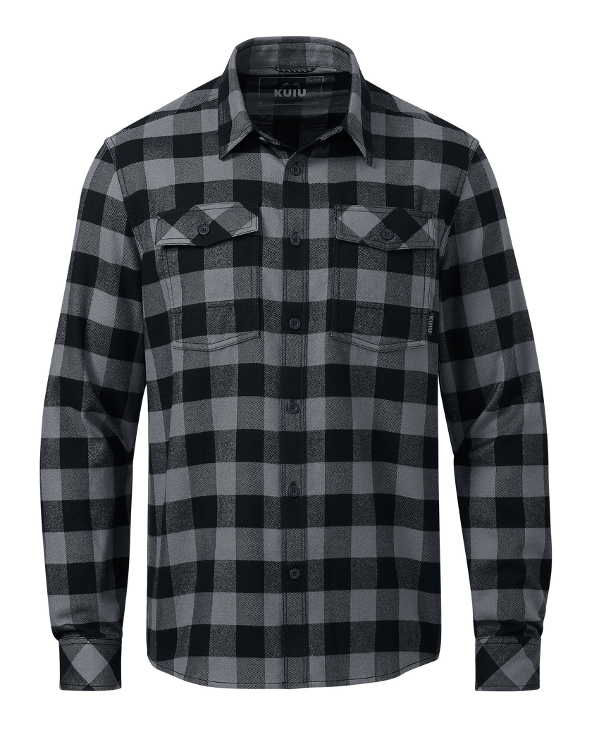 Outlet Field Flannel Shirt | Gunmetal Buffalo Check