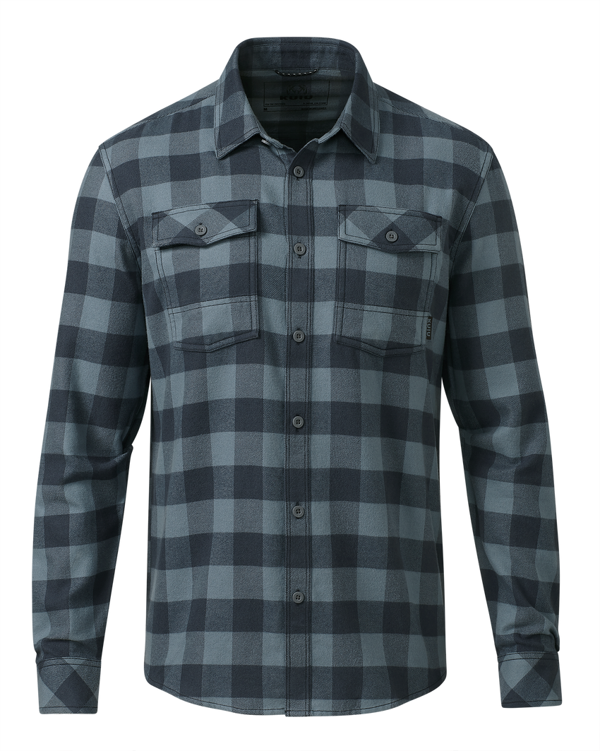 Outlet Field Flannel Shirt | Slate Buffalo Check