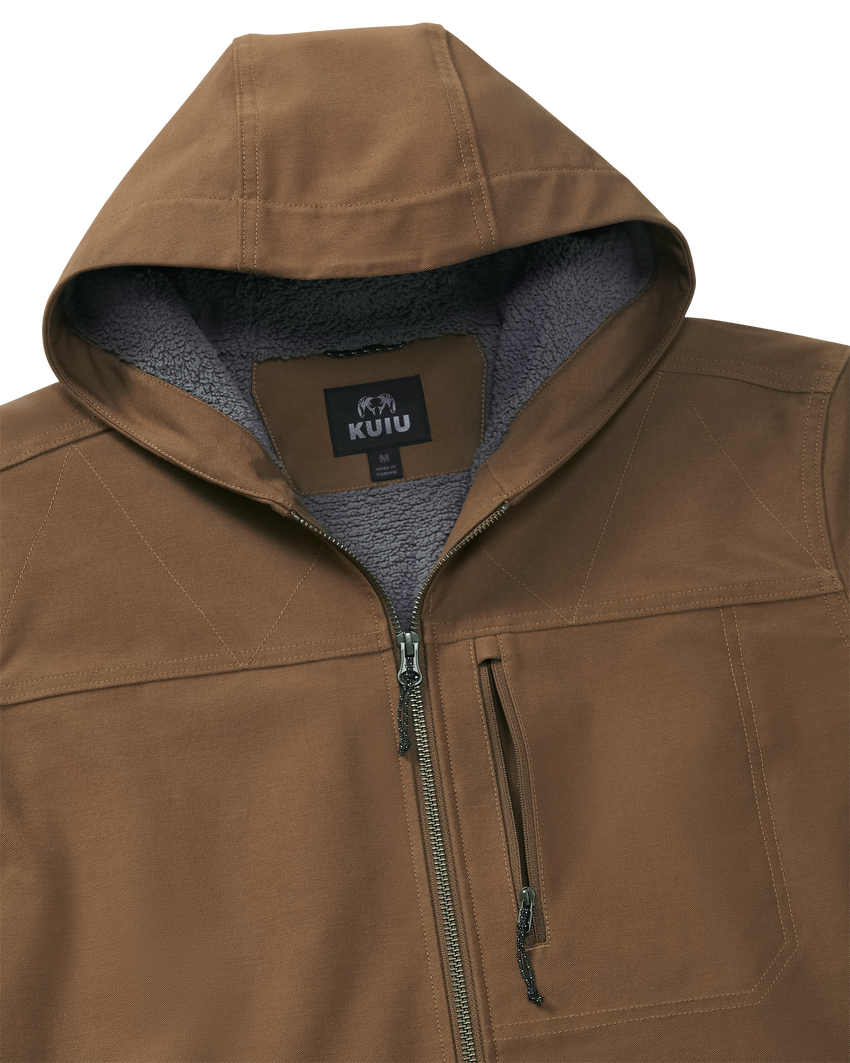 Brawley Hooded Fleece Jacket | Saddle