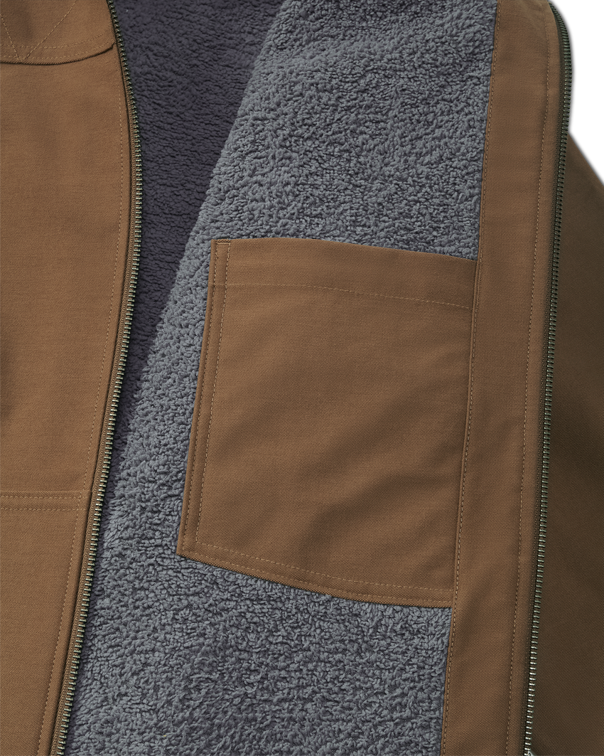 Brawley Hooded Fleece Jacket | Saddle