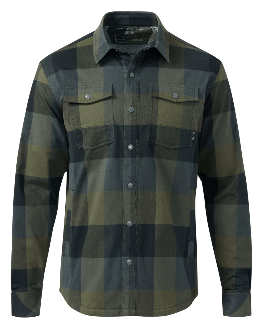 Field Flannel Fleece Shirt Jacket | Verde Plaid