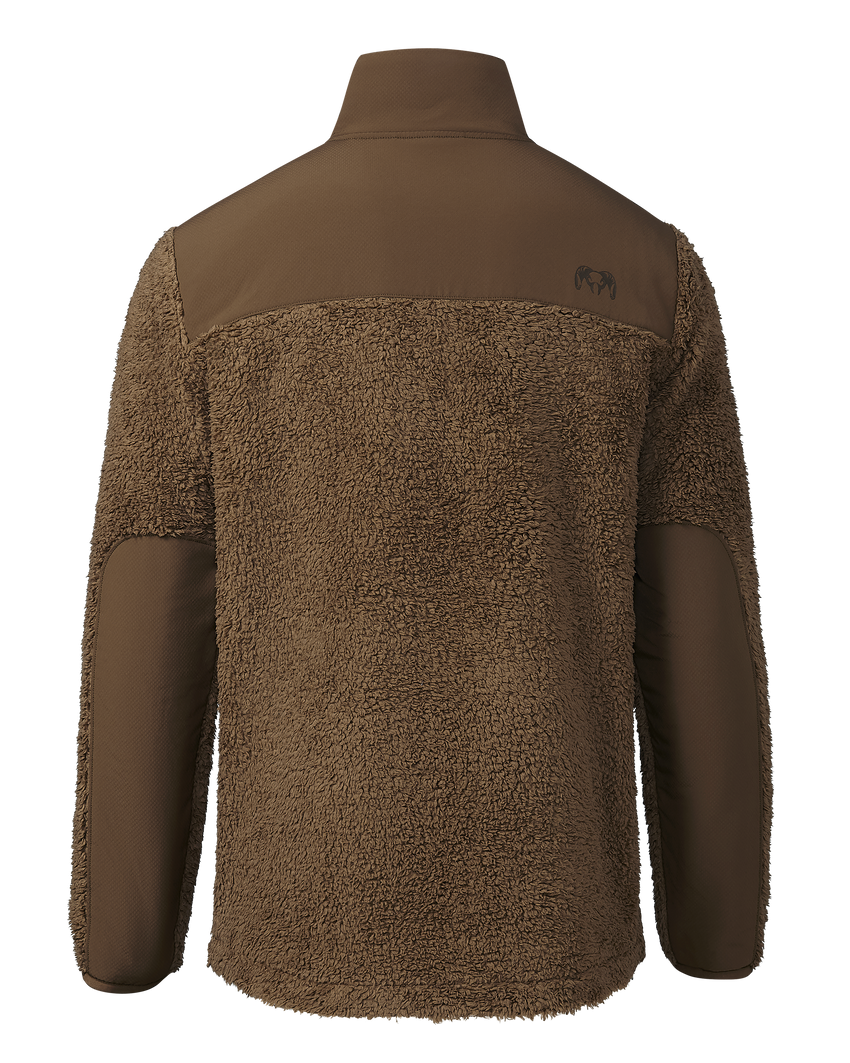 Sherpa Fleece Zip Pullover | Grizzly