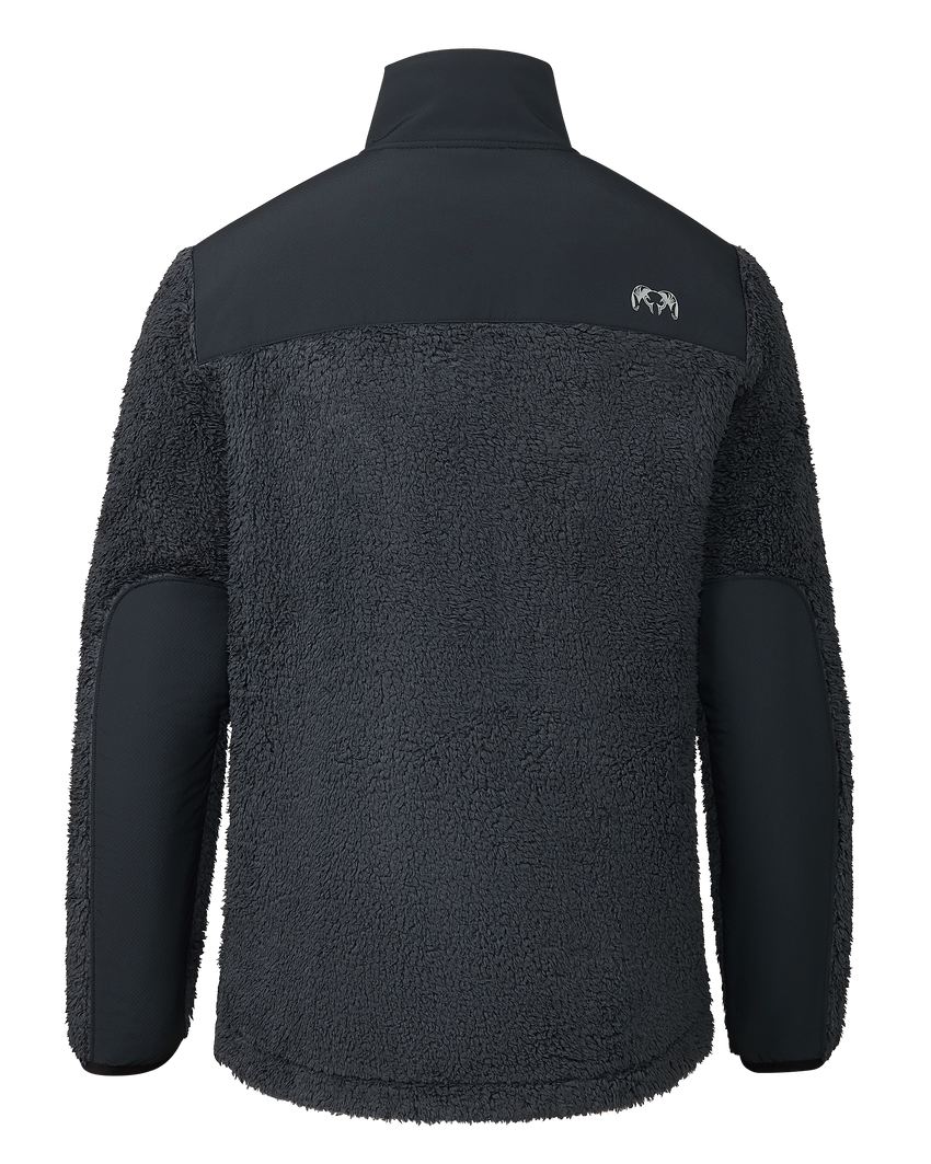 Sherpa Fleece Zip Pullover | Nightfall