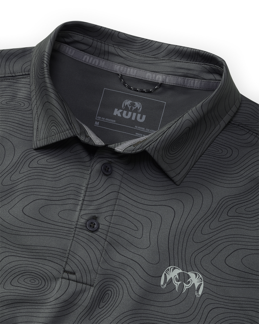 KUIU Performance Polo Topo | Gunmetal Topo