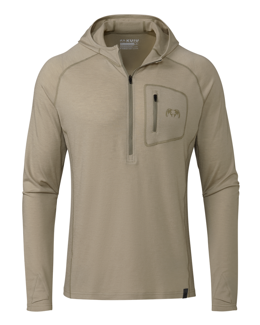 ULTRA Merino 145 Zip-T Hunting Hoodie | Bone