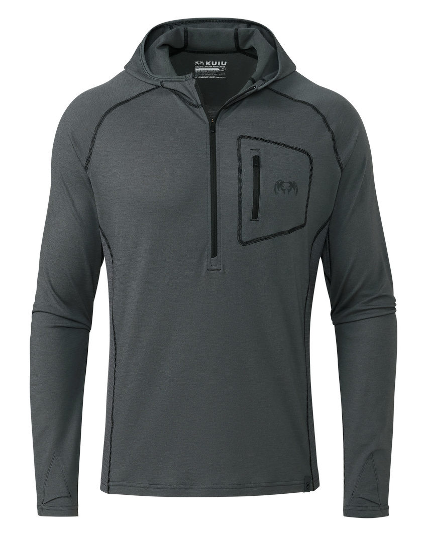 ULTRA Merino 145 Zip-T Hunting Hoodie | Gunmetal