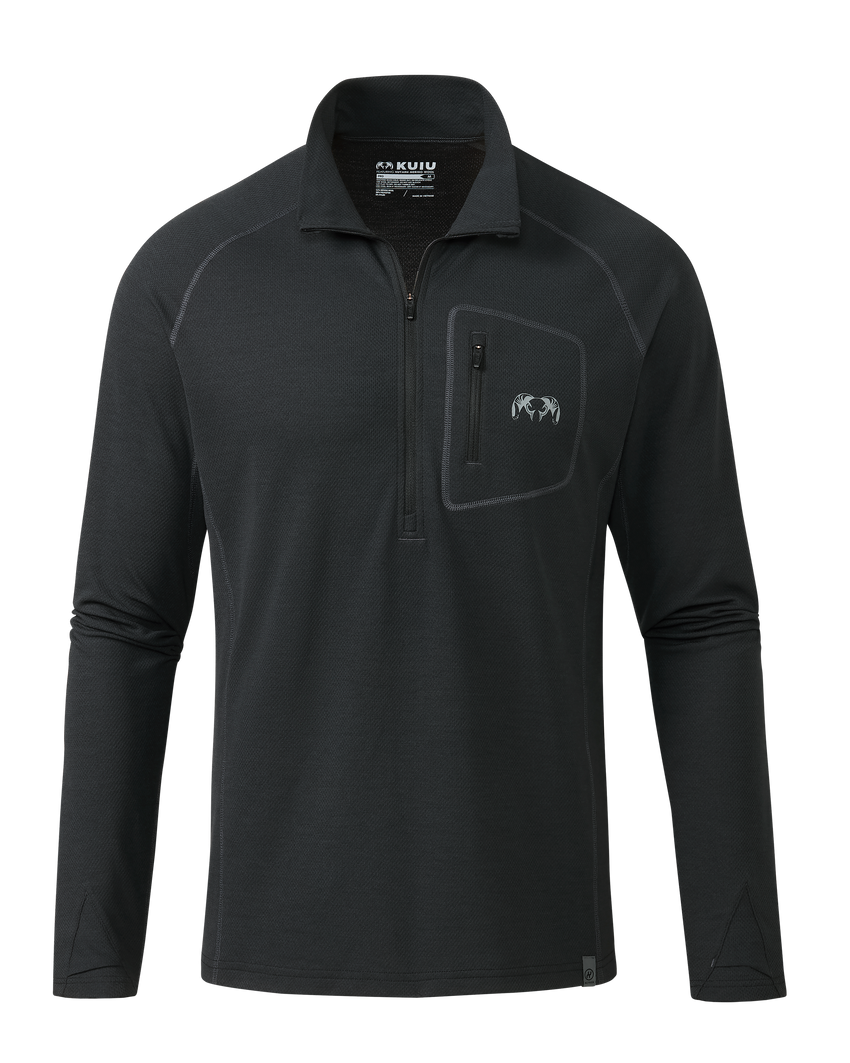 PRO Merino 200 Zip-T | Black