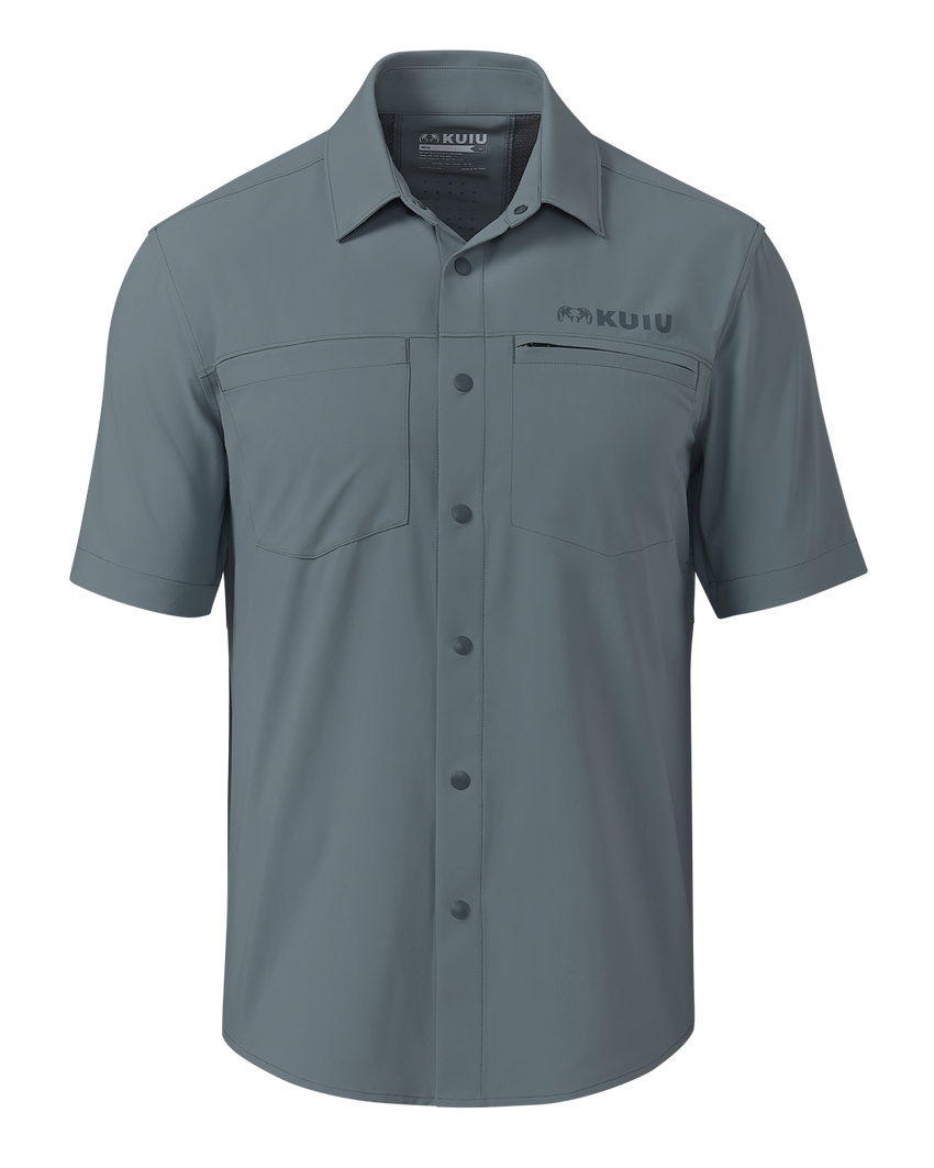 Mesa Vented SS Snap Shirt | Slate