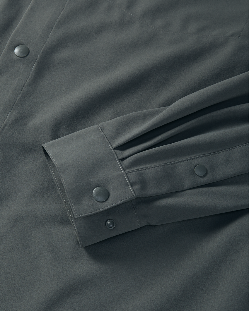 Mesa Vented LS Snap Shirt | Stone