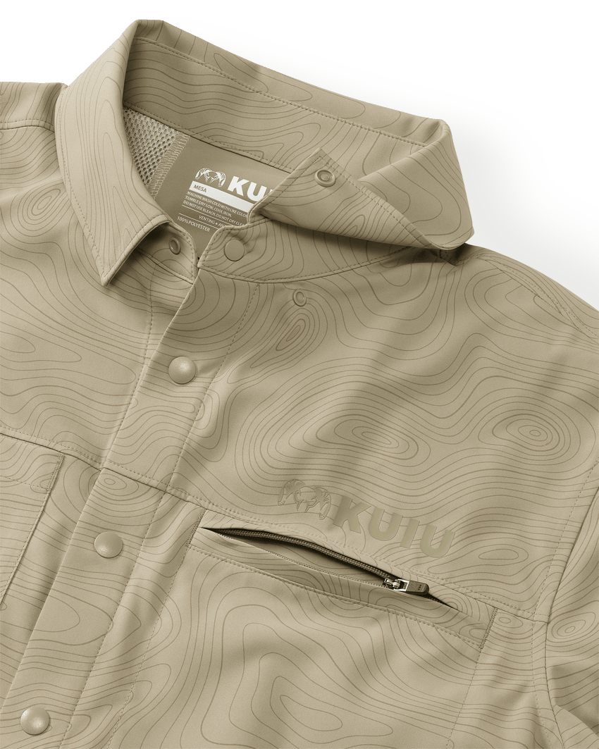 Mesa Vented SS Snap Shirt Topo | Bone Topo Print