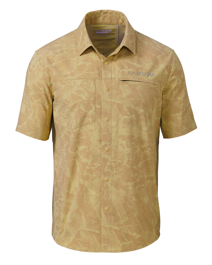 Mesa Vented SS Snap Shirt Gritstone | Dune Gritstone