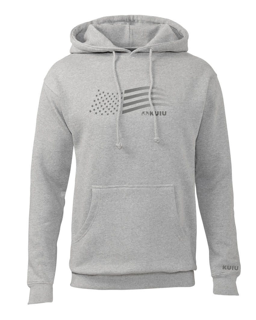 KUIU Flag Hoodie | Heather Grey
