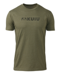 KUIU Topo Block Logo T-Shirt | Military Green