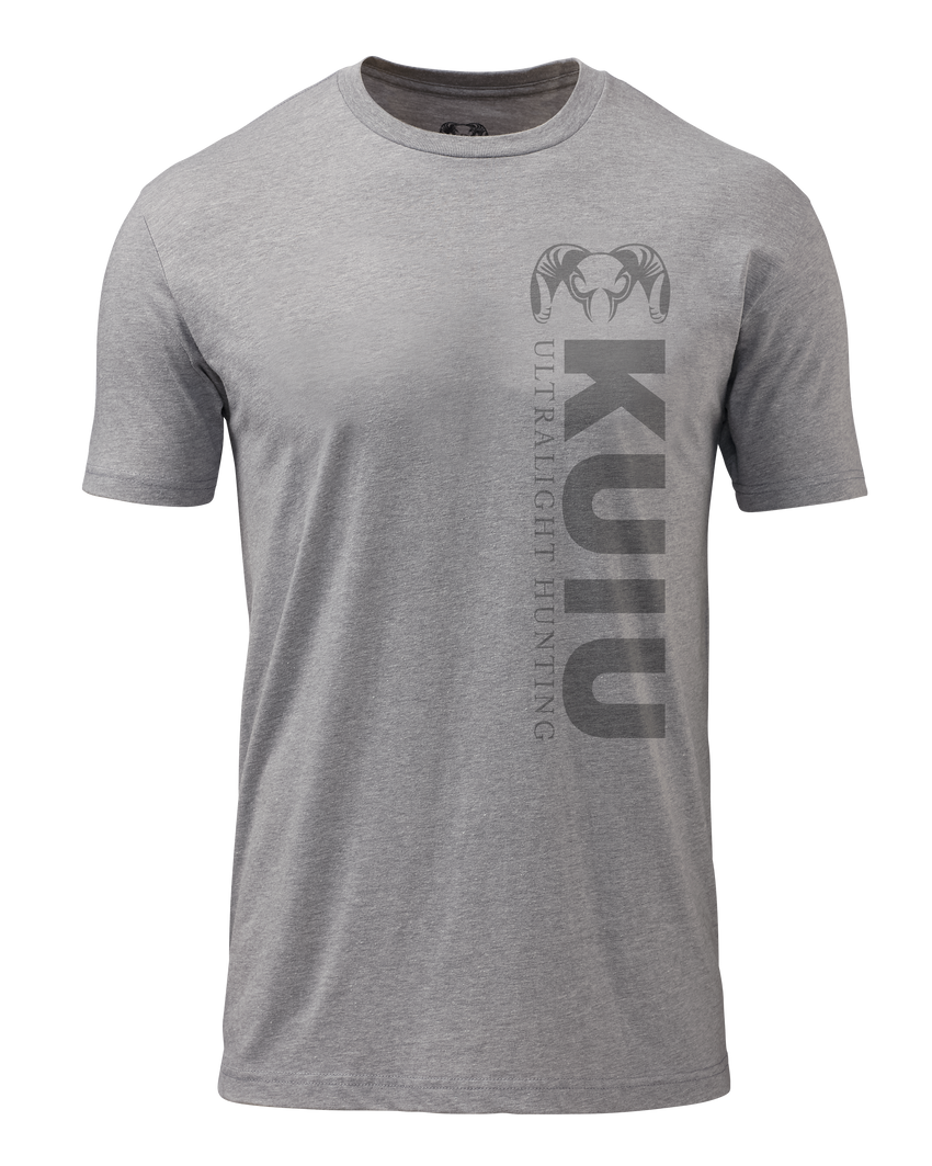 KUIU Solid Vertical T-Shirt | Heather Grey