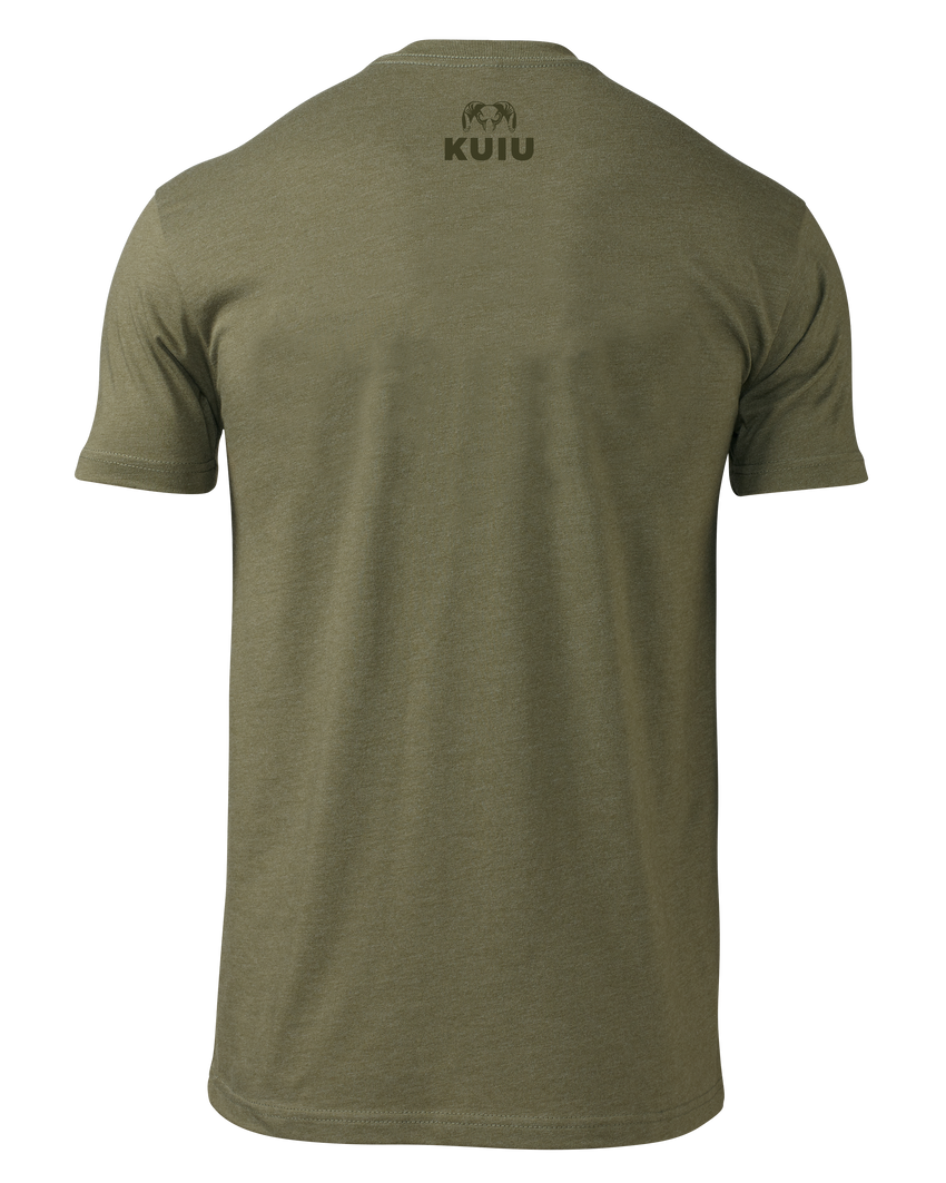 KUIU Solid Vertical T-Shirt | Military Green