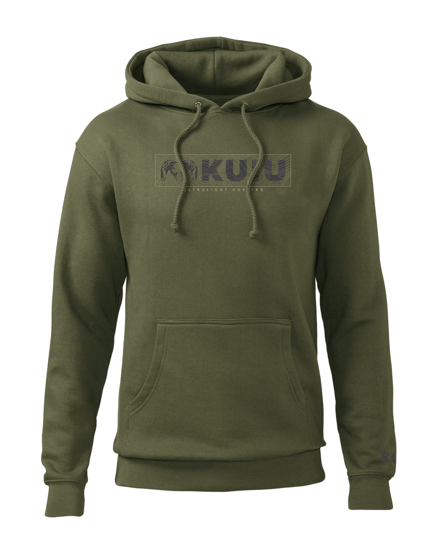 KUIU Topo Block Logo Hoodie | Army