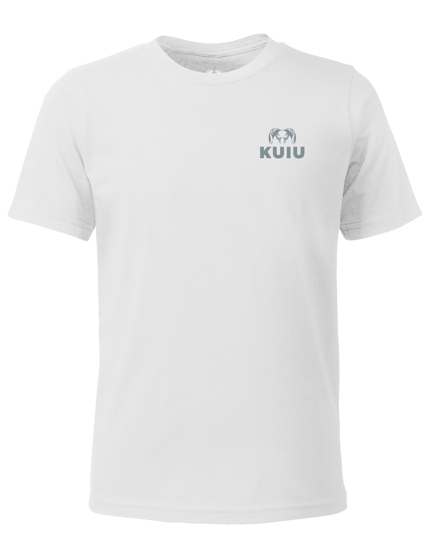 KUIU Youth Topo Back Logo T-Shirt | White