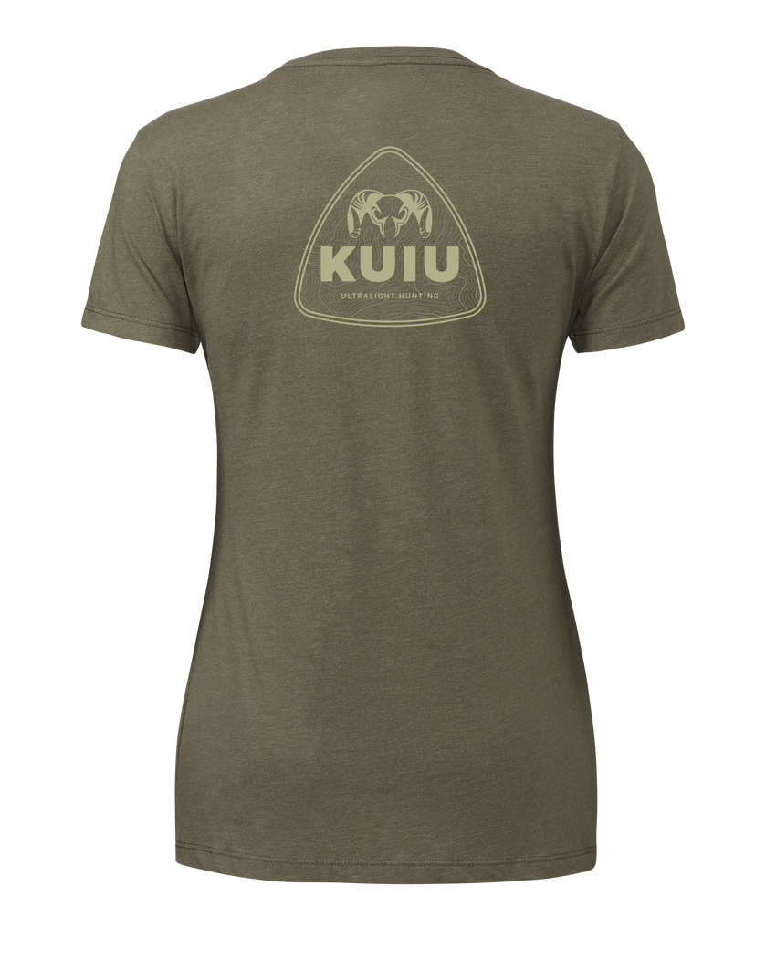 Outlet KUIU Women’s Topo Shield T-Shirt | Military Green