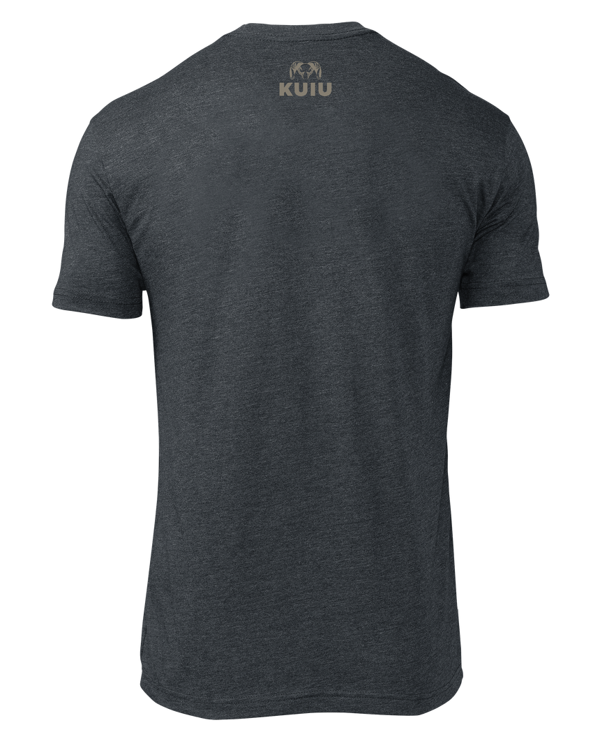 KUIU Square Chest Logo T-Shirt | Charcoal