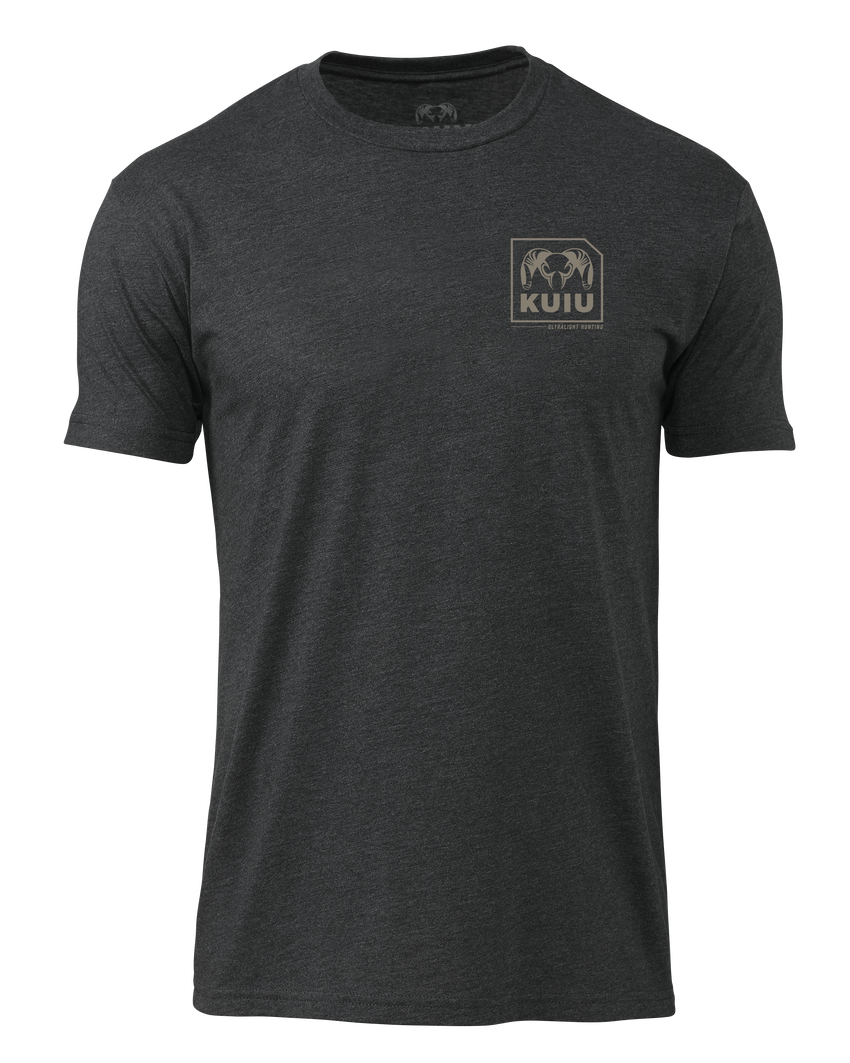 KUIU Square Chest Logo T-Shirt | Charcoal