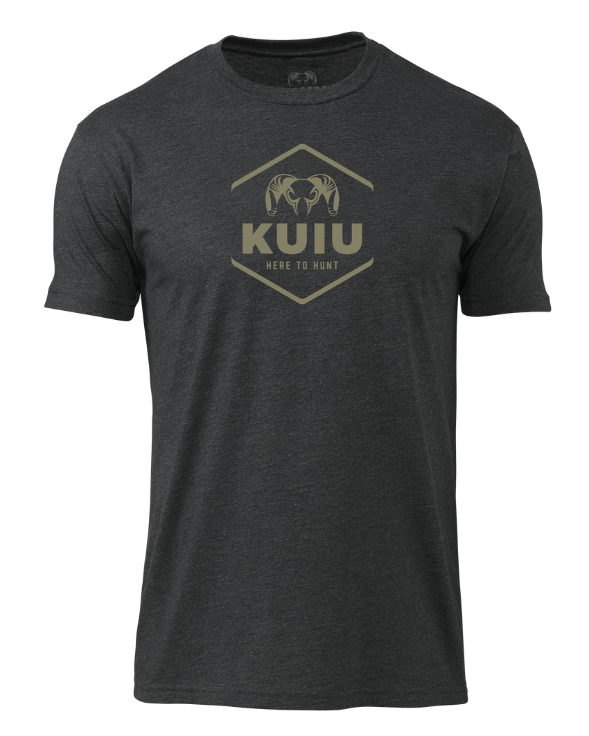 KUIU Stacked Here to Hunt T-Shirt | Charcoal