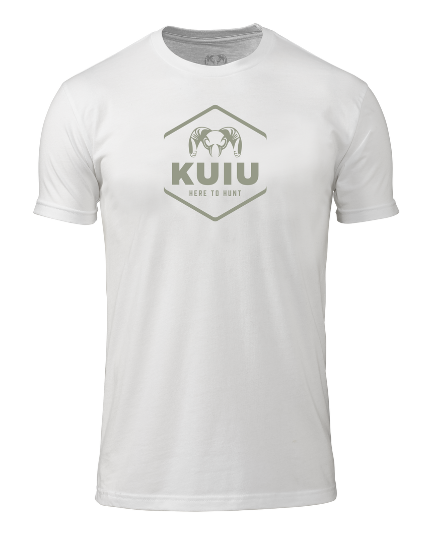 KUIU Stacked Here to Hunt T-Shirt | White