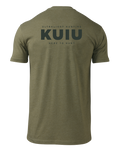 KUIU Here to Hunt Back Logo T-Shirt | Military Green