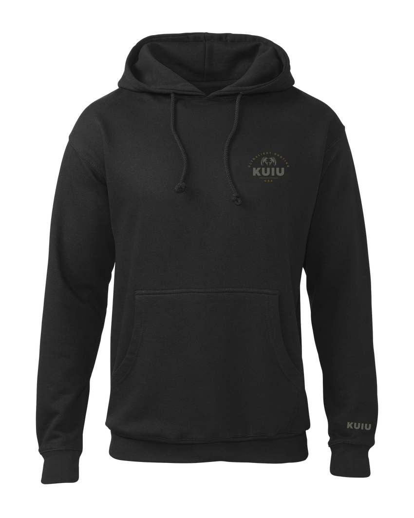 Outlet KUIU Stacked Chest Logo Hoodie | Black