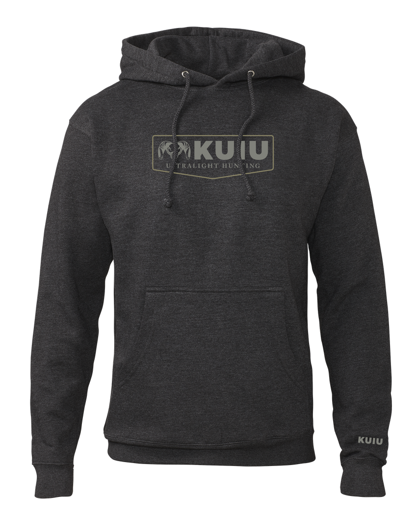 KUIU Shield Logo Hoodie | Charcoal