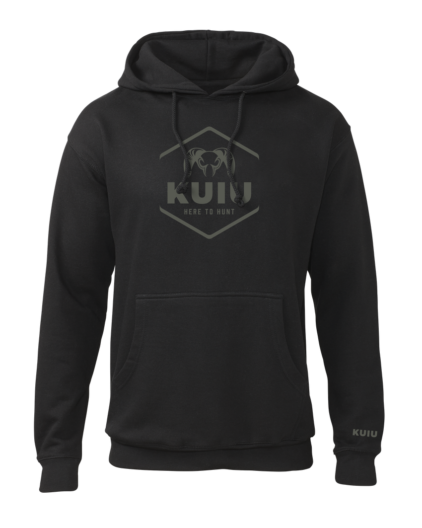 KUIU Stacked Here to Hunt Hoodie | Black