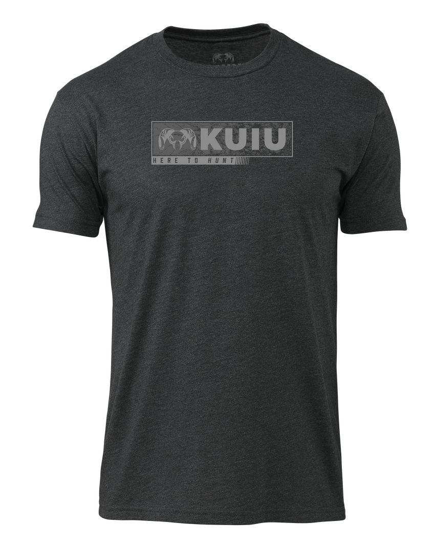 KUIU Here to Hunt Gritstone T-Shirt | Charcoal