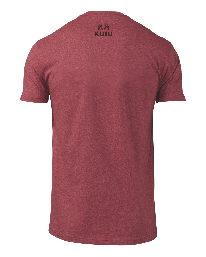 KUIU Here to Hunt Logo T-Shirt | Cardinal
