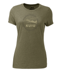 Outlet Women's Super Cub Logo T-Shirt | Military Green