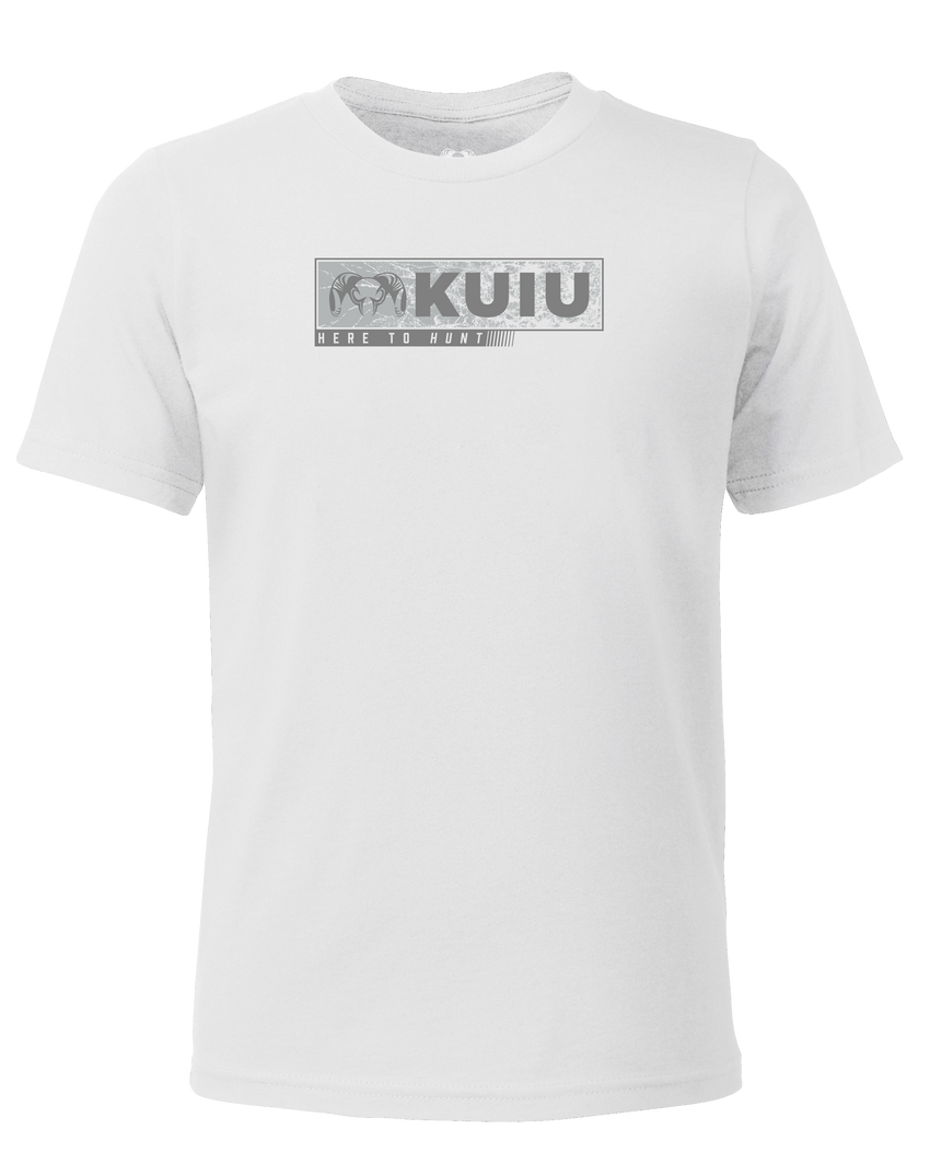Youth Here to Hunt Gritstone T-Shirt | White