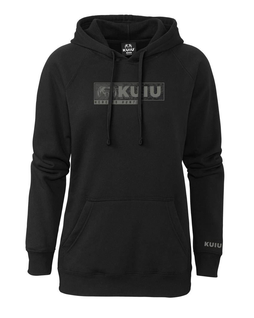 Women's Here to Hunt Gritstone Hoodie | Black