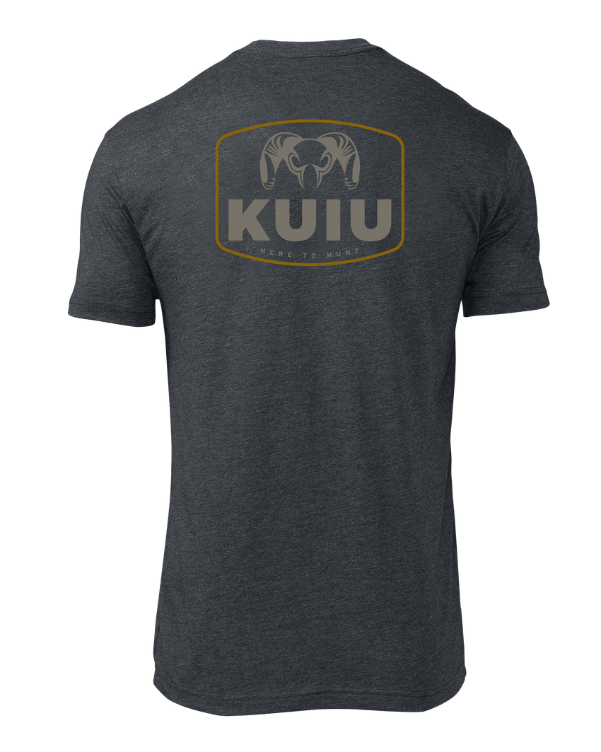 KUIU Here to Hunt Patch T-Shirt | Charcoal
