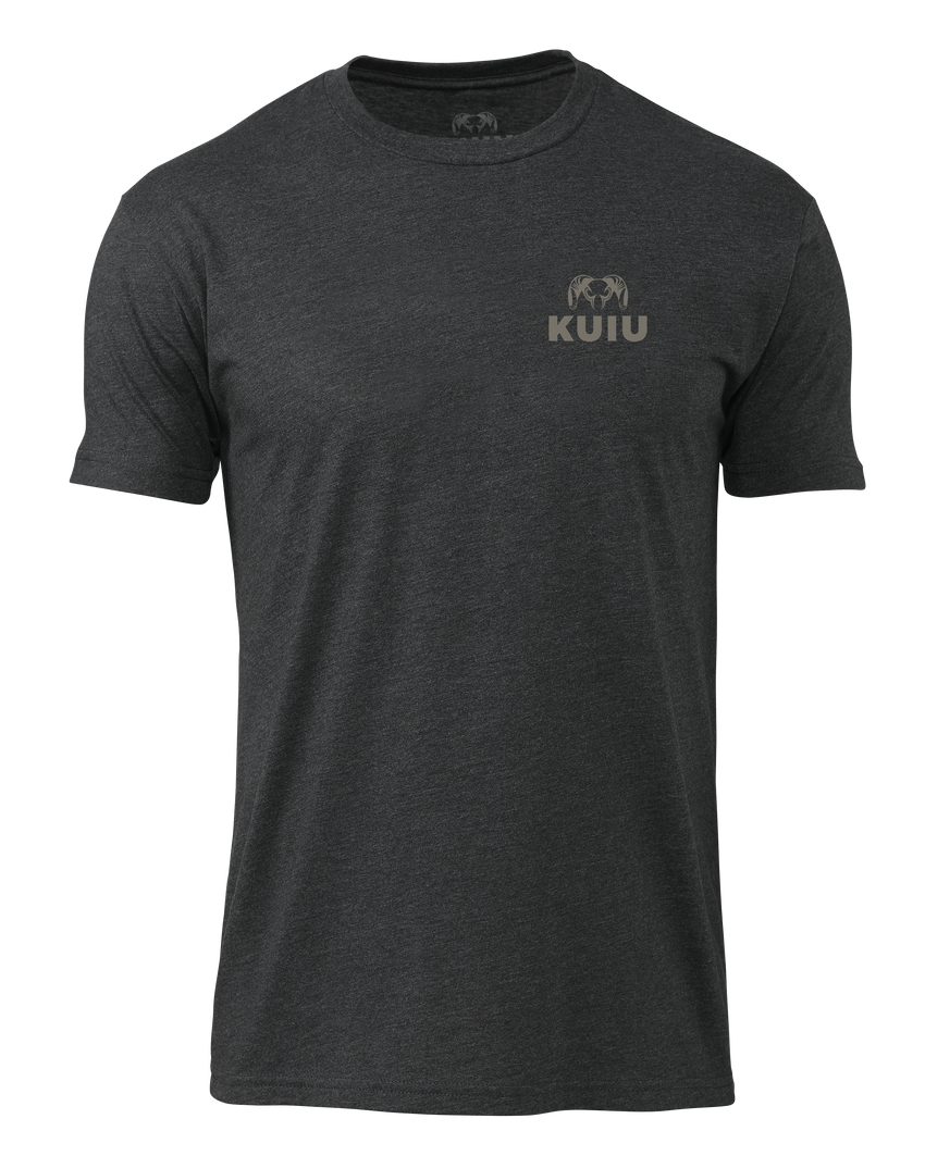 KUIU Here to Hunt Patch T-Shirt | Charcoal