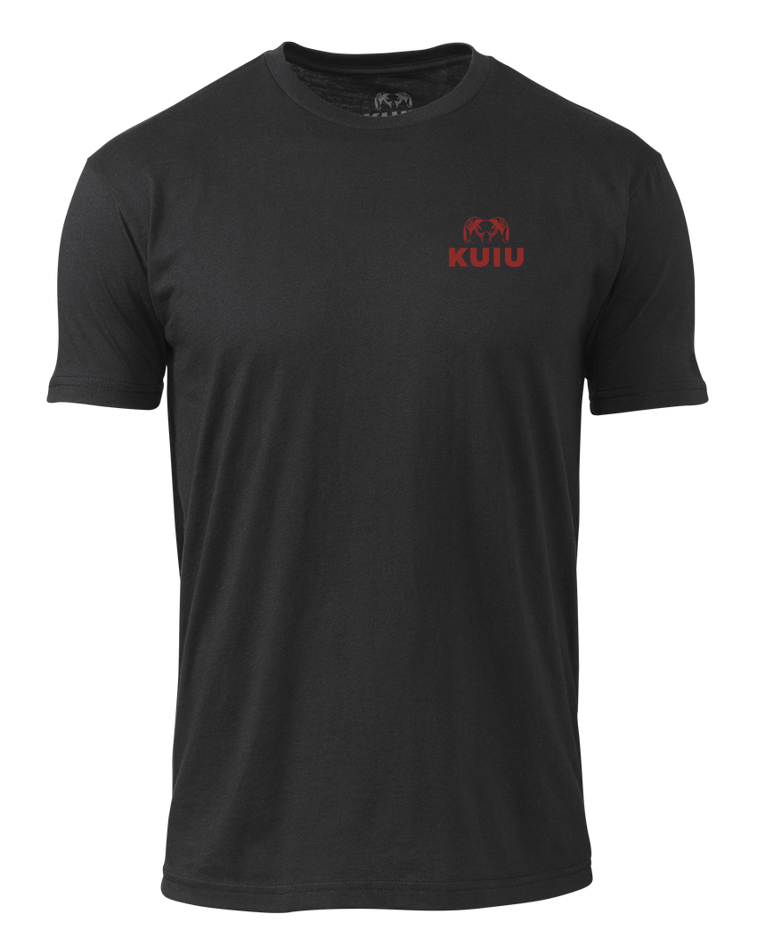 KUIU Retro Flag Fade T-Shirt | Black
